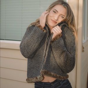 Vintage Tsunami Faux Furlined Jacket